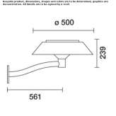 Steel and wood bench with backrest Aidone