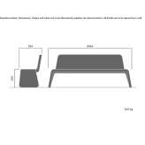 Corten™ bench Hanstedt