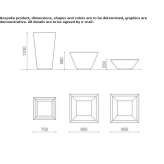 Steel table for public areas with integrated seats Bauma