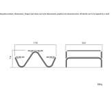 A stone bench reconstructed in cross-section Belfield
