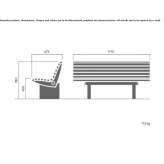 Steel waste bin with a cover for sorting waste Belegis