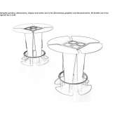 Table for public places / ashtray Ilandza