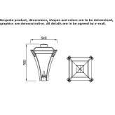 Rectangular cement table for public places Culloden