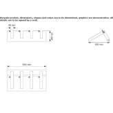 Segmented concrete bench without backrest Closani