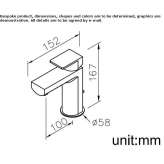 Bateria umywalkowa nablatowa jednouchwytowa 1-otworowa Tunungua