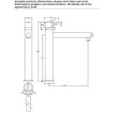 Stainless steel washbasin tap Glubokiy