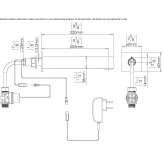 Infrared electronic wall faucet for public toilets Mozomboa