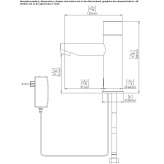 Infrared electronic faucet for public toilet Tucurui