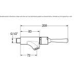 Wall-mounted washbasin tap Rossau