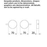 Set of 2 shut-off mixing valves for wall mounting Montoro