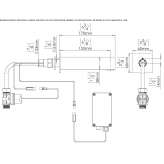 Infrared electronic wall faucet for public toilets Mozomboa