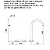 3-hole countertop washbasin tap made of stainless steel Cogenhoe