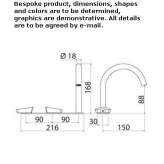 3-hole countertop washbasin tap made of stainless steel Cogenhoe