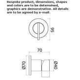 Single-lever stainless steel wall mixer Jagual