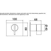 Stainless steel opening/closing tap with 1/2 GAS connections Jagual