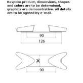 Stainless steel top mounted opening/closing taps (pair) Cogenhoe