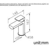 Bateria umywalkowa nablatowa jednouchwytowa 1-otworowa Tunungua