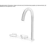 3-hole countertop washbasin tap made of stainless steel Cogenhoe