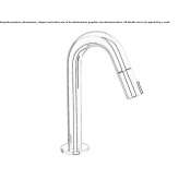 Countertop washbasin tap with aerator Airville