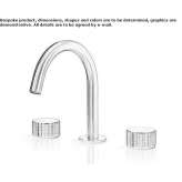 3-hole countertop washbasin tap made of stainless steel Kupavna