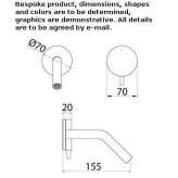 2-hole single-lever basin tap in stainless steel Montoro