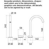 2-hole countertop washbasin tap made of stainless steel Cogenhoe