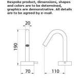 Hydroprogressive countertop washbasin tap made of stainless steel Montoro