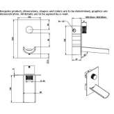 Wall-mounted washbasin tap made of stainless steel Clinceni