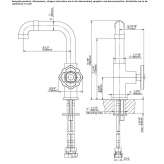 1-hole countertop washbasin tap Olmito