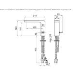 Washbasin tap with flow limiter without cap Salmeron