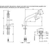 Countertop washbasin tap made of brass Swidnica