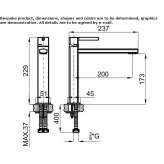 Washbasin tap with aerator Eliot