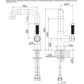 1-hole countertop washbasin tap Olmito