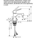 Single-lever countertop washbasin tap Kilkeel