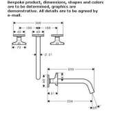 3-hole wall-mounted washbasin tap Kilkeel