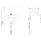 Countertop bidet faucet with 1 hole Amidon