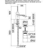 Single-lever bidet faucet with aerator Ararat