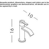Countertop bidet faucet with one handle Eext