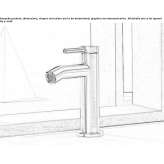 Countertop stainless steel bidet faucet with swivel spout Cupar