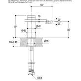 Countertop 1-hole stainless steel bidet faucet Necochea