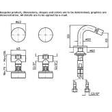 Aver Green Marble 3 Hole Bidet Faucet With Flow Limiter, Waste Free Hejnice