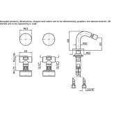 3-hole bidet faucet without cap and flow limiter Hejnice