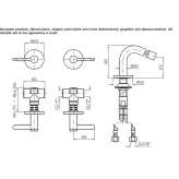 3-hole bidet faucet without cap and flow limiter Hejnice