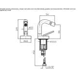 Countertop single-lever bidet faucet with aerator Hejnice