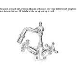 Countertop bidet faucet with 1 hole and aerator Solarino