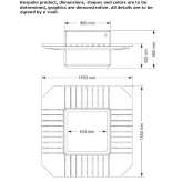 Concrete bench without backrest Nadudvar