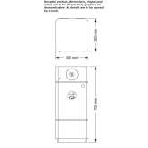 Outdoor metal waste bin for sorting garbage Albares