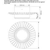 Concrete and wood picnic table with integrated benches Amberley