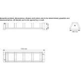 Outdoor stainless steel waste bin Tacubaya