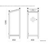 Outdoor steel waste bin Kumdanli